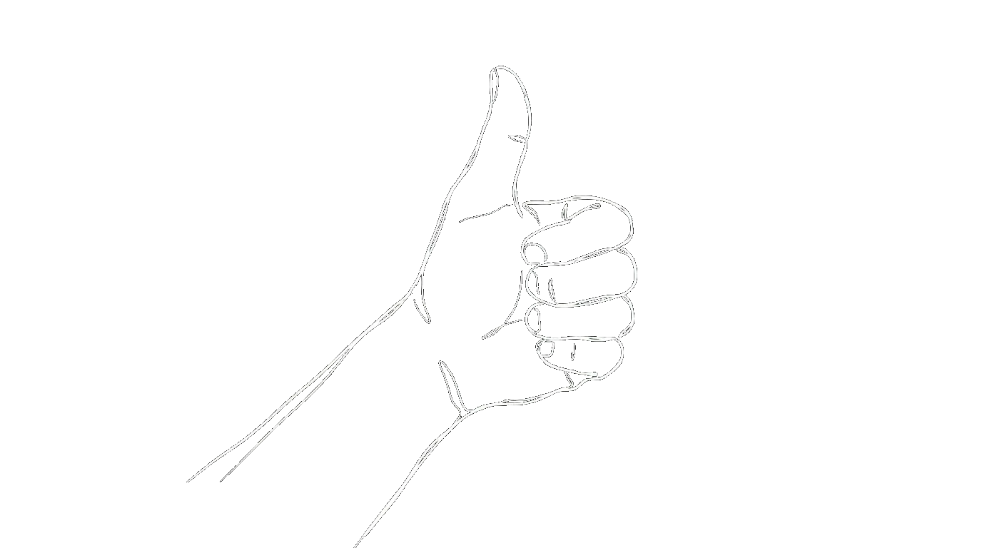 A thumbs up